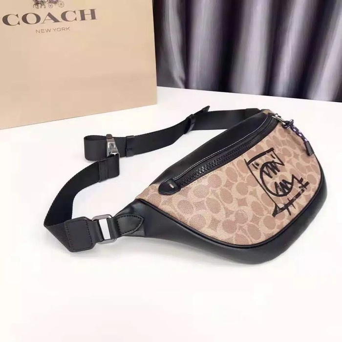 Ready Stock  Waist Bag Pria Coc 75761 Rivington Belt Bag With Rexy tas wanita import