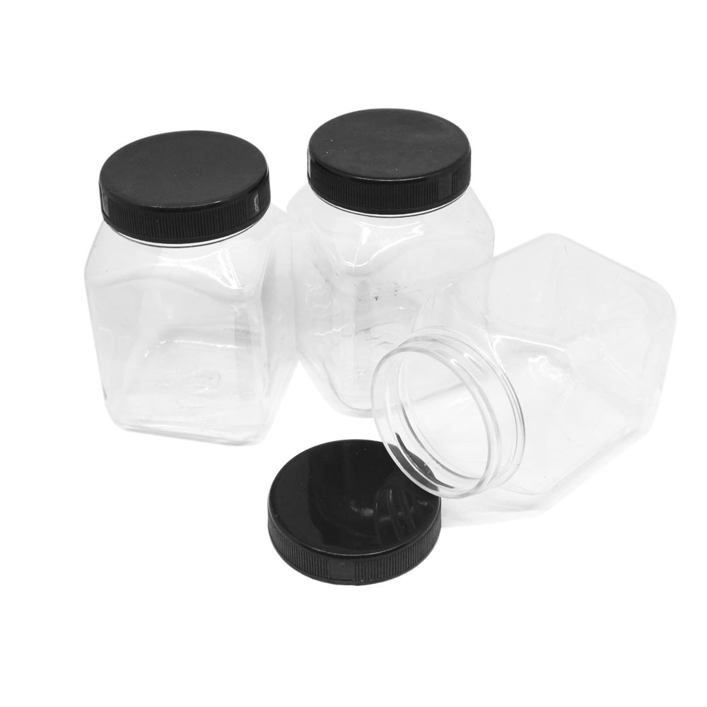 Botol Sambal Toples Sambal Plastik 120 ml Tutup Hitam - isi 1 pcs