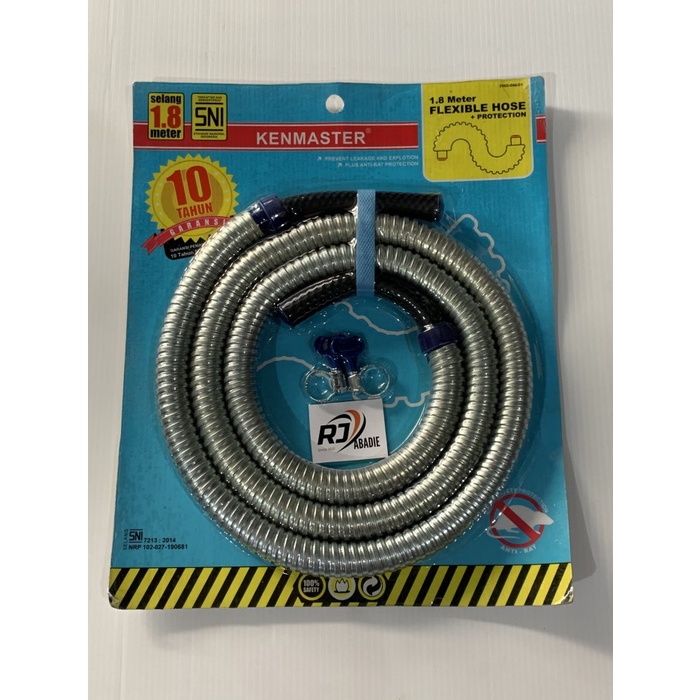 Selang Fleksibel Flexible Hose Regulator Kompor Gas LPG Kenmaster 1.8m