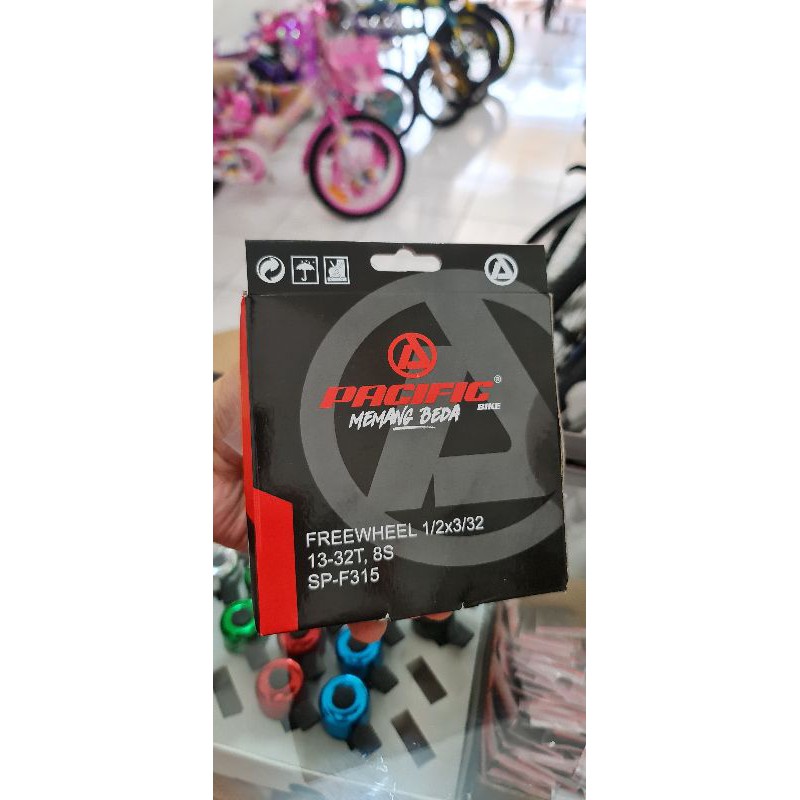 Freewheel Gir susun sproket drat ulir 8sp 8 speed pacific 32T
