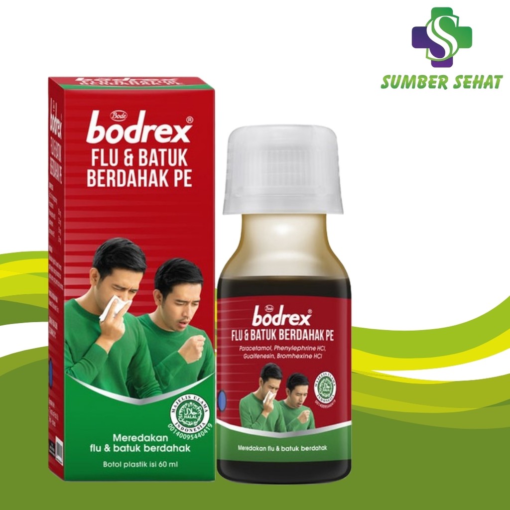 BODREX FLU DAN BATUK BERDAHAK PE SIRUP 60 ML