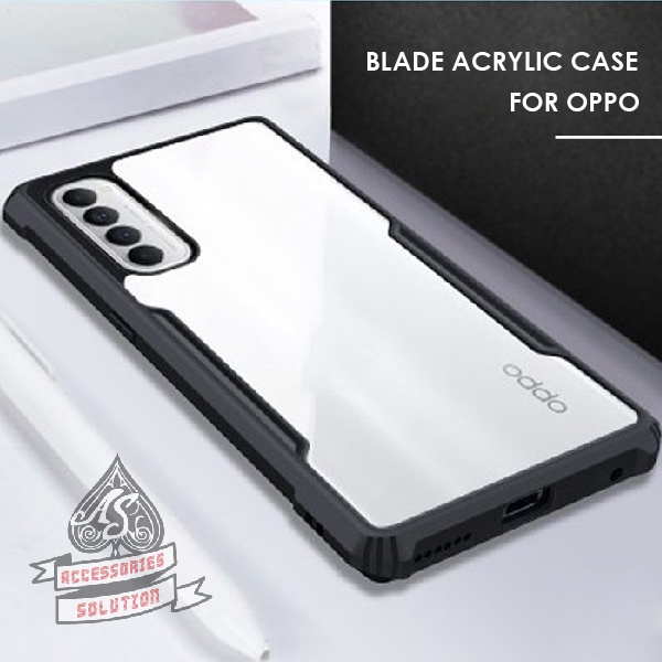 CASE HP OPPO RENO 3 3 PRO 4 4F 4 PRO 5 5G 5F 6G 6 PRO HARDCASE BLADE ACRYLIC