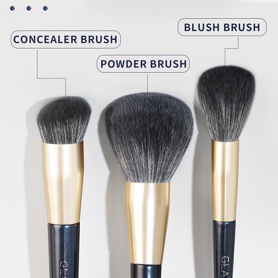 ❤ BELIA ❤ GLAMFIX Pro Limited Brush Set 5pcs | Exclusive Face Brush Set 3 Pcs | Exclusive Contour Brush Set 3 Pcs | FREE POUCH | GLAM FIX Alat Kecantikan Makeup