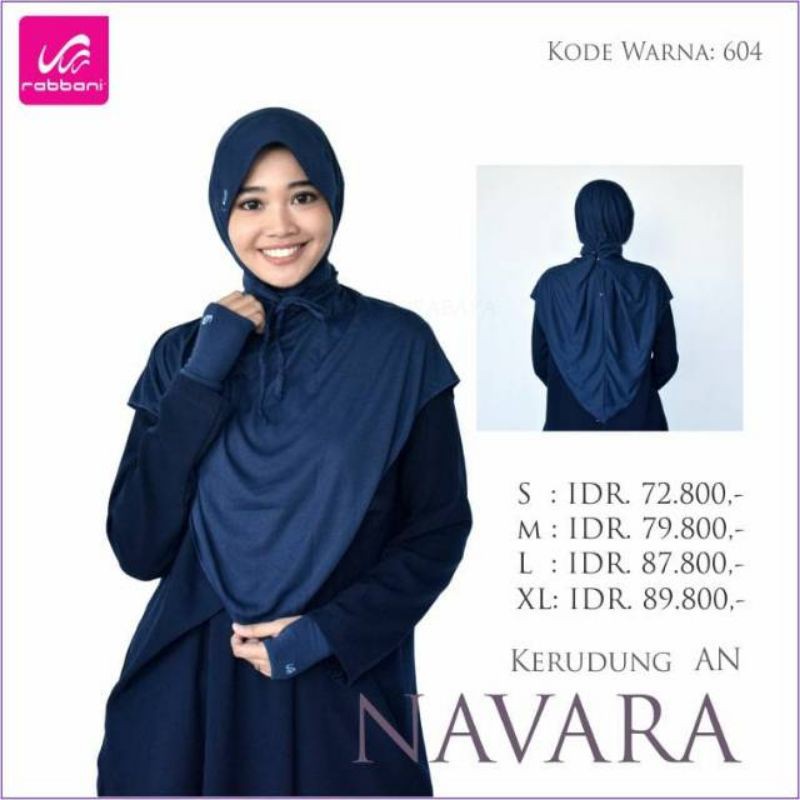 Kerudung Sekolah Instan Navara Rabbani ORI