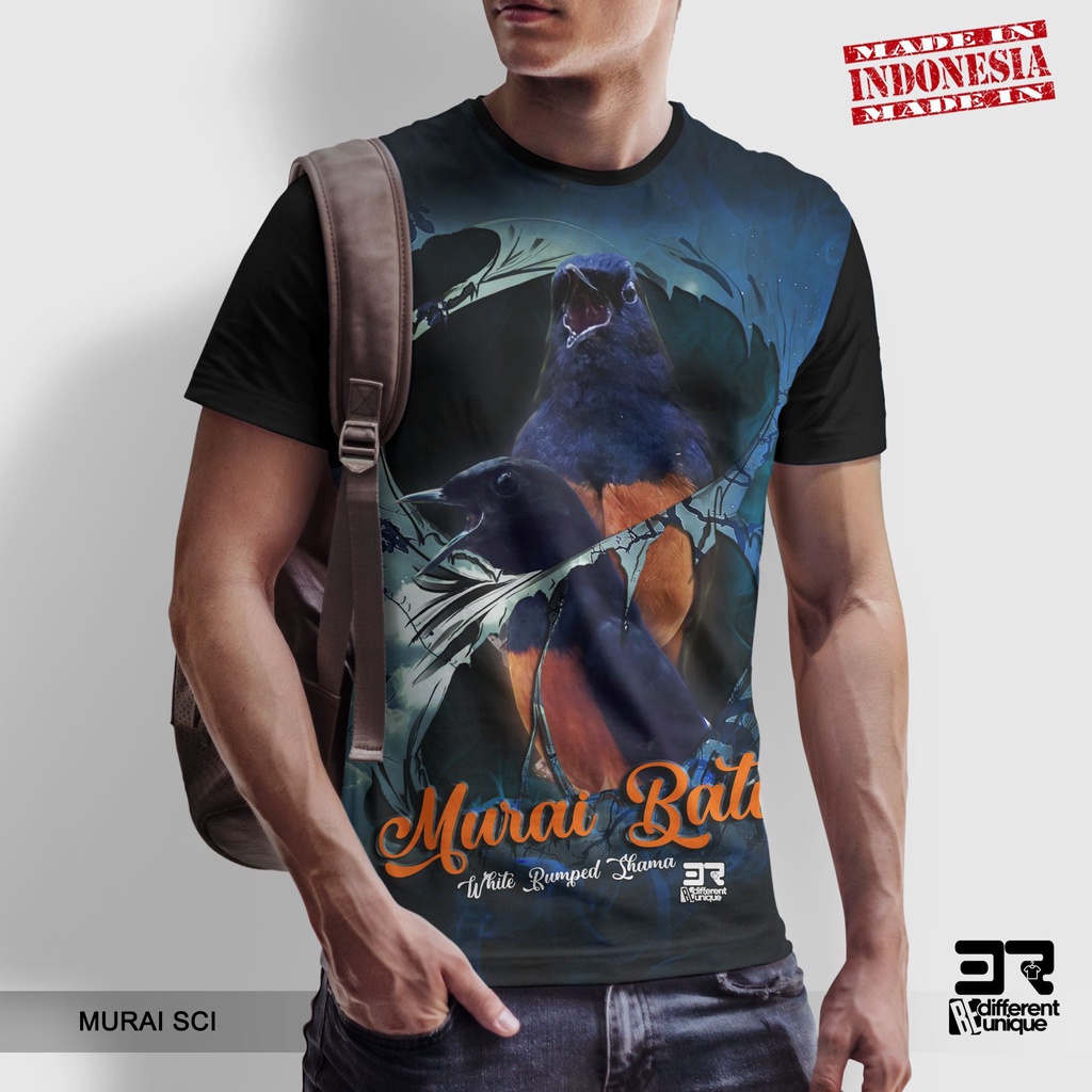 [ COD ] KAOS PRINTING GAMBAR BURUNG MURAI SCI - BAJU KICAU MANIA LOVERS MURAI BATU MEDAN DISTRO ORIG