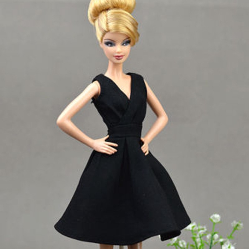 barbie doll black dress