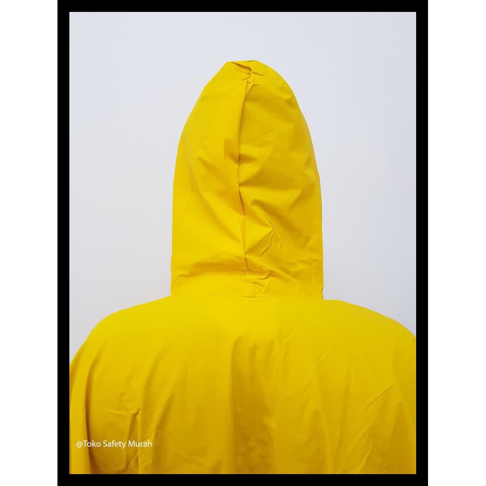 GRATIS  Mantel Jas Hujan Ponco Kuning Cap Layar Bahan Tebal GROSIR