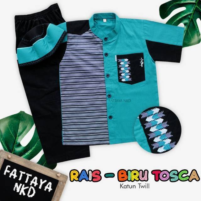 Baju Koko Anak Rais Merk Fattaya Kualitas Premium