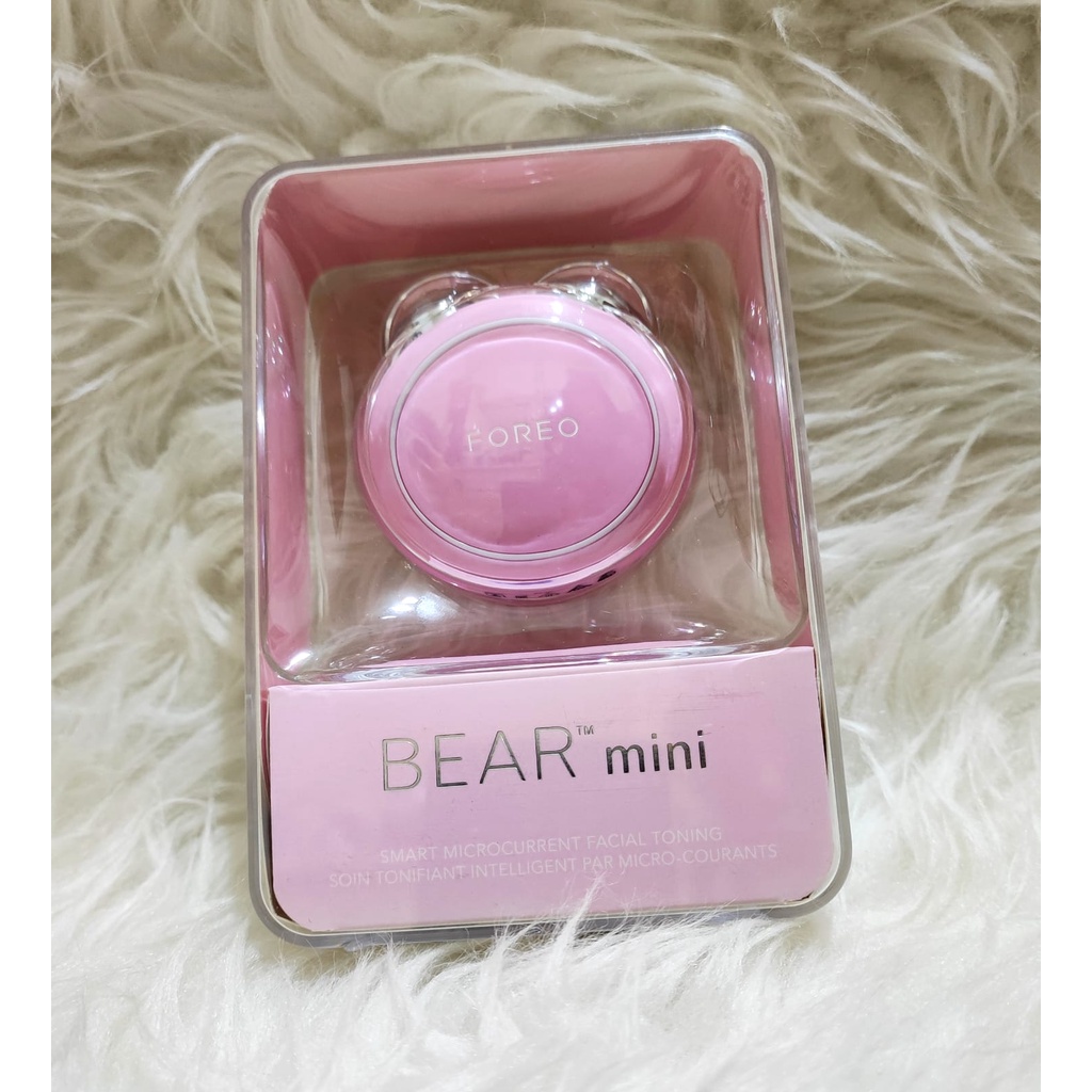FOREO BEAR mini Microcurrent Targeted Facial Toning Beauty Device with 3 Intensities for Face Liftin