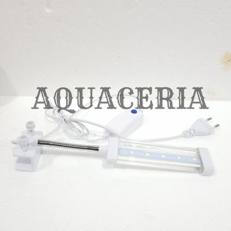 LAMPU LED AQUARIUM TAKARI AT 3W STA LAMPU JEPIT AQUARIUM AQUASCAPE