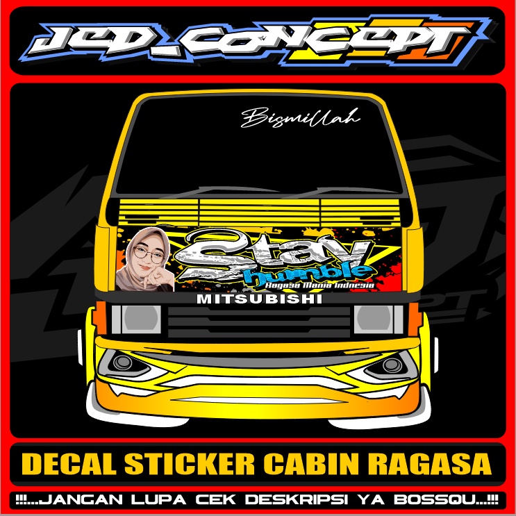 [TERBARU] DECAL STIKER DADA DEPAN RAGASA / STIKER DADA DEPAN RAGASA STAY HUMBLE