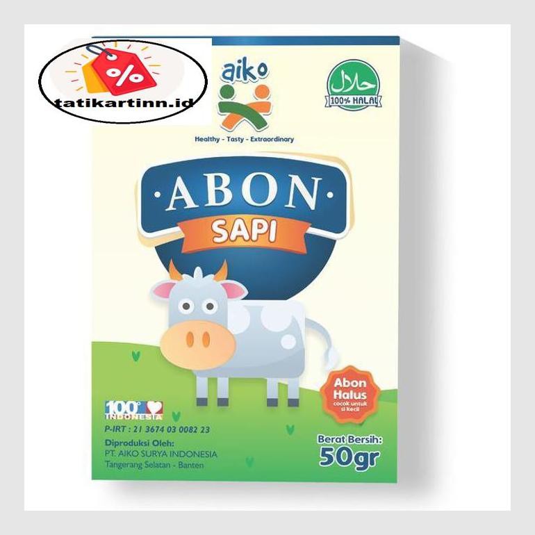 

S50Tat Aiko Abon Sapi Untuk Mpasi 50 Gr Halal, Non Msg Atr05Ytt
