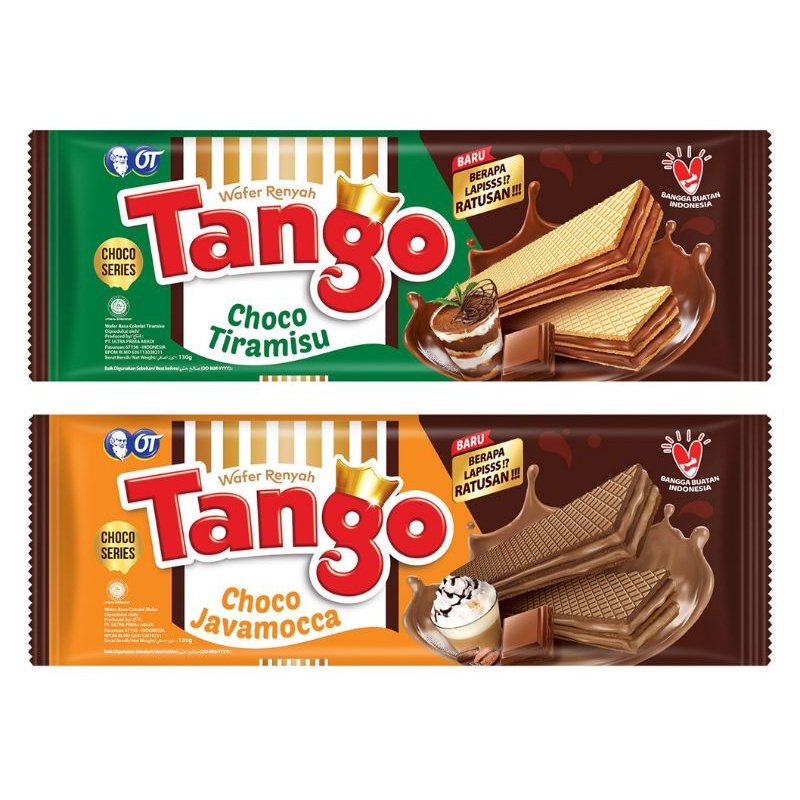 

WAFER TANGO CHOCO TIRAMISU 130GR DAN CHOCO JAVAMOCCA 130GR