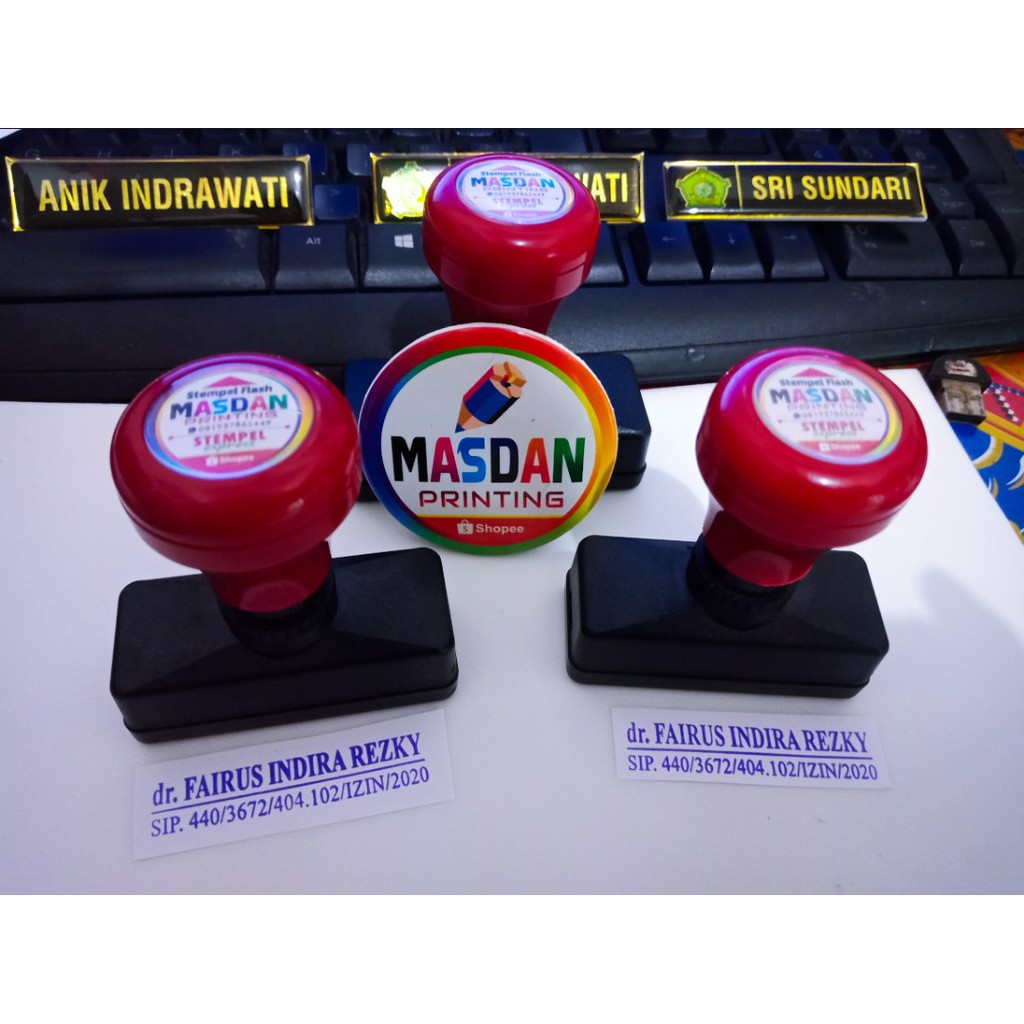 STEMPEL NAMA DOKTER FLASH / STEMPEL CUSTOM / STEMPEL TOKO