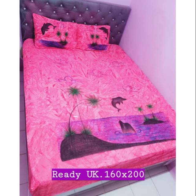 

Sprei lukis dolphine pink fanta