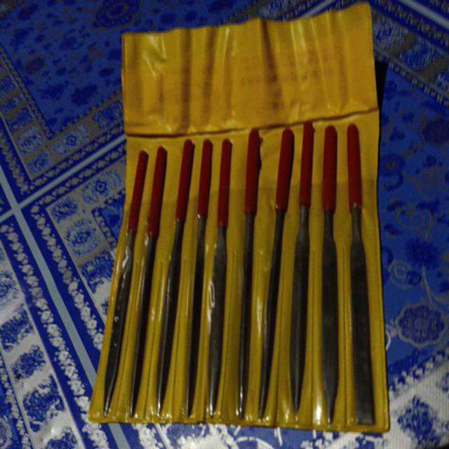 Kikir Besi File Set 10 Pcs Size 4 X 160 Mm Cap Buaya