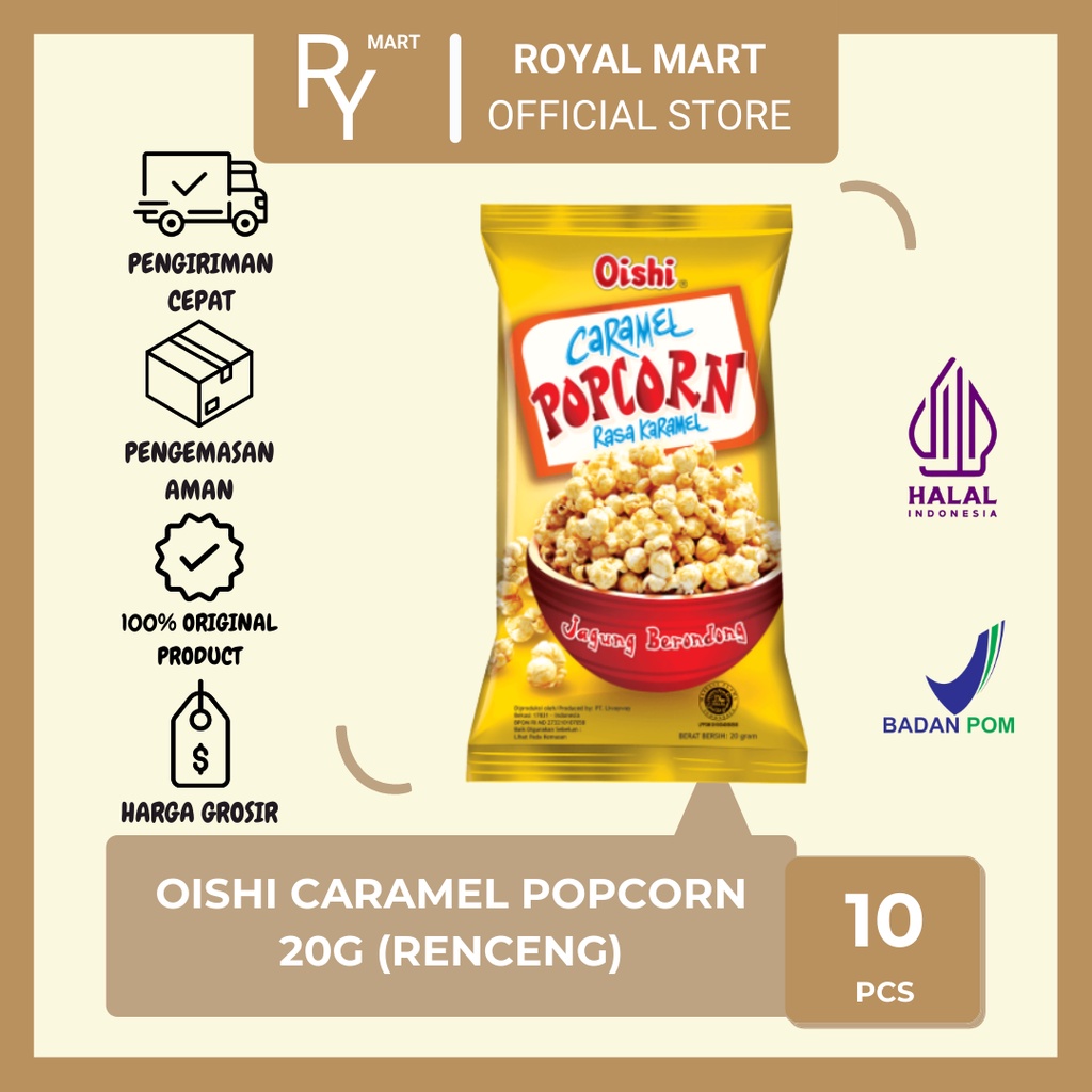 

Popcorn Rasa Karamel 20g x 10's