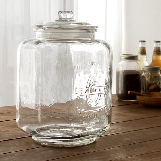 Toples kaca besar stoples kerupuk large canister kedap udara