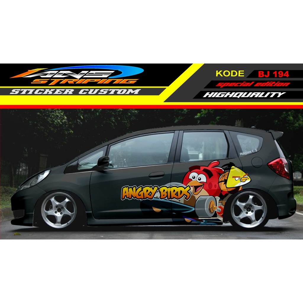 STICKER DECAL MOBIL JAZZ / VARIASI STIKER MOBIL / DECAL STICKER MOBIL / STIKER HONDA JAZZ