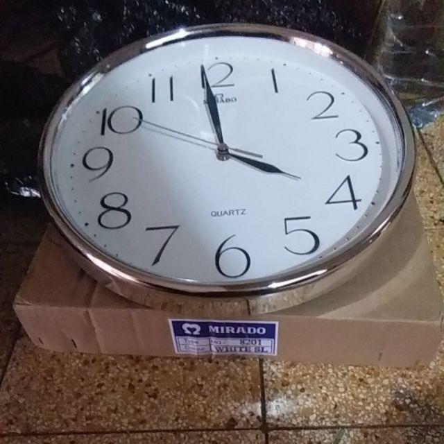 Jam Dinding Mirado 8201 Putih Crom Ecer Dan Grosir Awet Original
