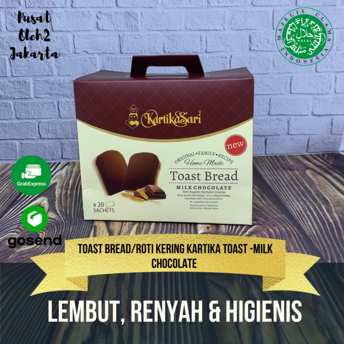 

TOAST BREAD COKLAT / BAGELEN COKLAT KARTIKASARI KARTIKA TOAST 200g