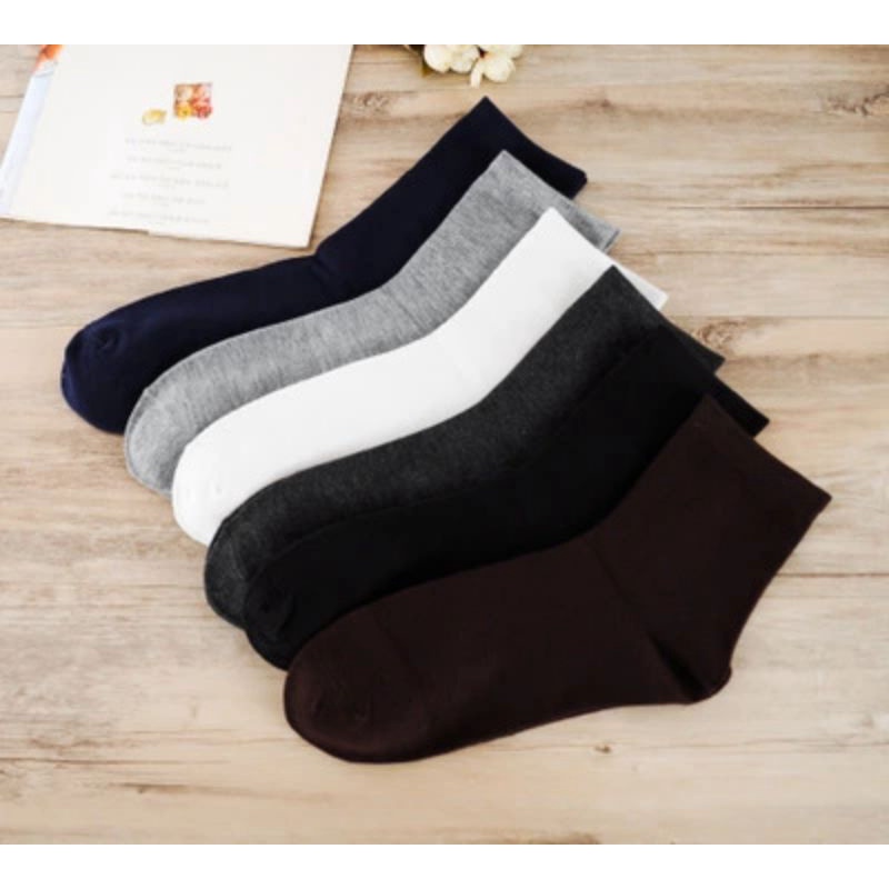 TOKO KL| KAOS KAKI PENDEK POLOS PRIA WANITA DEWASA KAOS KAKI KERJA KANTORAN MURAH