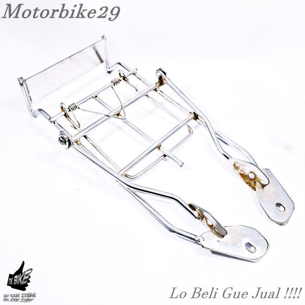 Rak Bagasi Belakang Yamaha V75 V80 Chrome PNP Tinggal Pasang