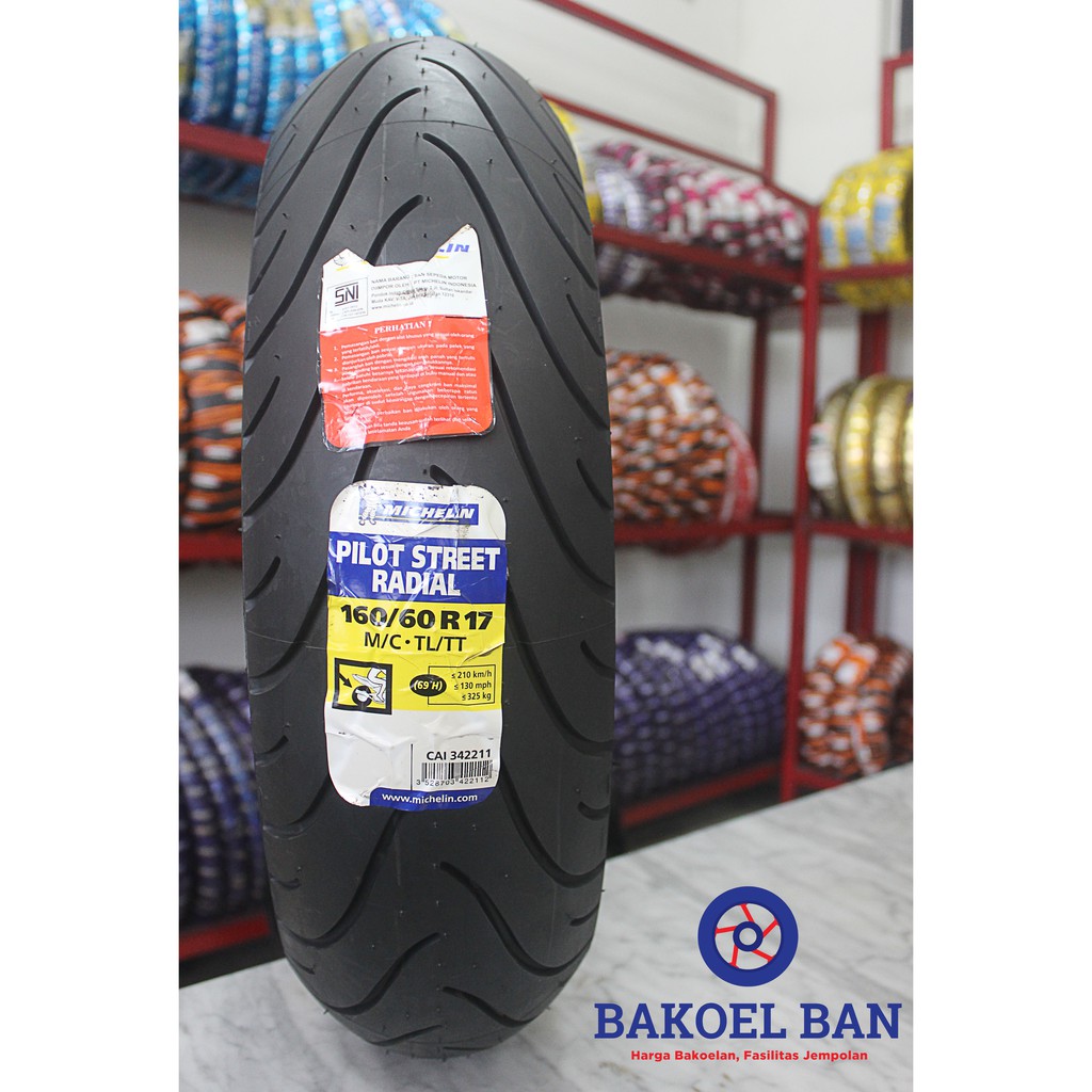 Ban Motor Michelin Pilot Street Radial 160 60 17 Shopee Indonesia