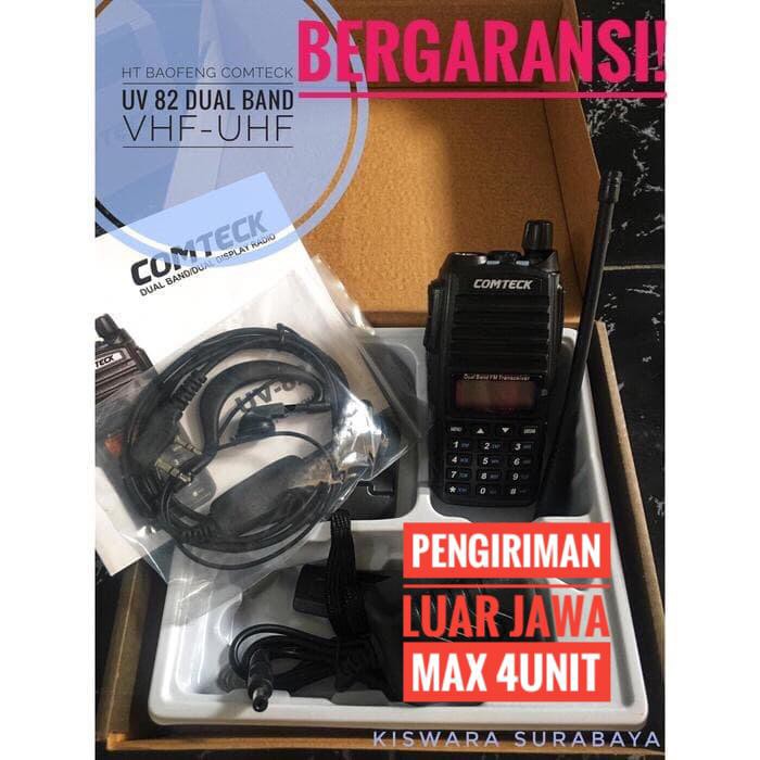 HT Comteck UV82 Dual Band VHF - UHF Radio FM Bergaransi 1th