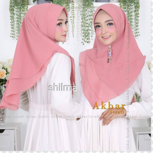 Hijab khimar shilma by akbar scraft ori termurah