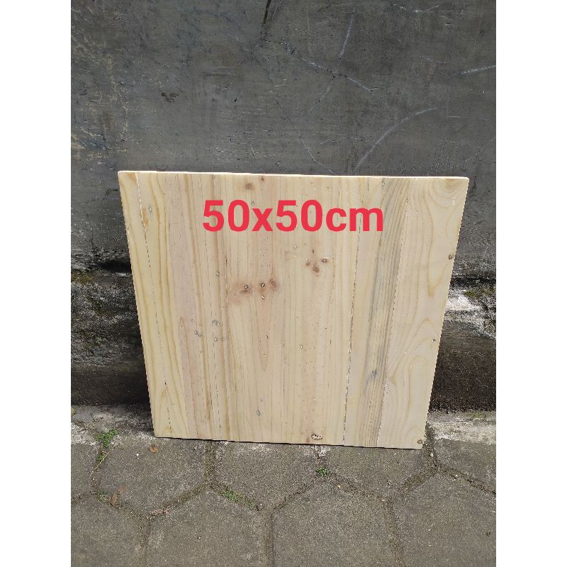 papan kayu jatibelanda 50x50cm