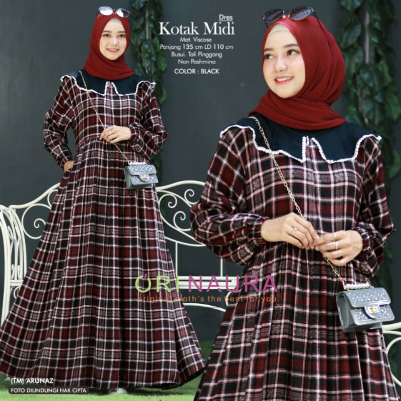 KOTAK Maxi(Dress wanita) muslim by Ori Naura