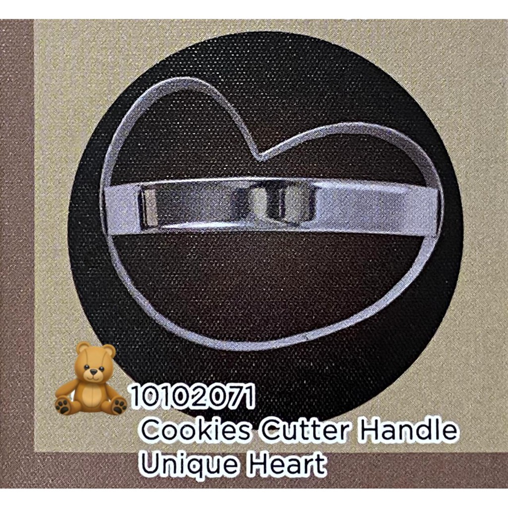 

SURYA Cookies Cutter Handle Unique Heart (1pcs)