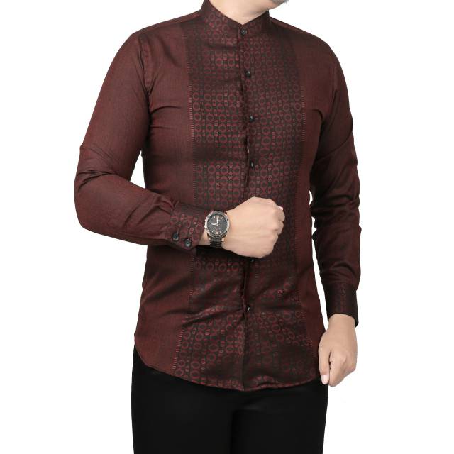 BAJU KOKO SLIMFIT COLIN DION KEMEJA MUSLIM LENGAN PANJANG