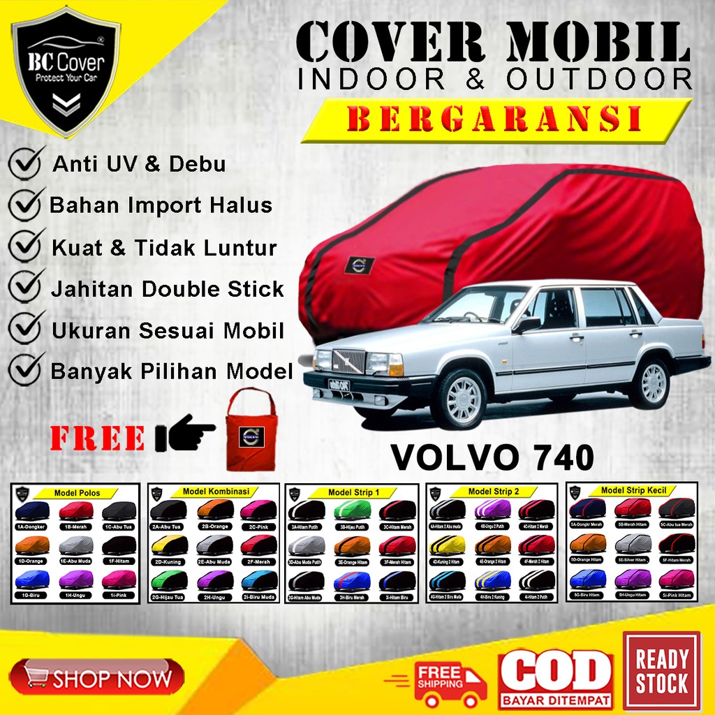 Body Cover Mobil Volvo 740 / Sarung Sedan Volvo 740 Selimut Mantel Pelindung Jas Mantol Kerudung Tutup Penutup Volvo 740Outdoor