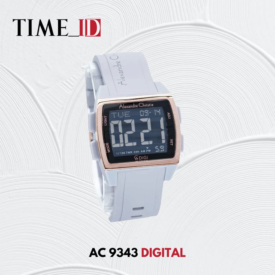 Jam Tangan Alexandre Christie AC 9343 DIGITAL PURPLE UNISEX