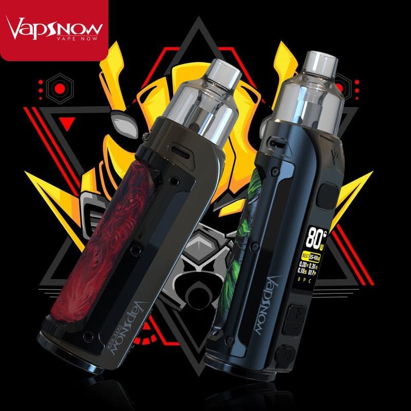 AUTHENTIC VAPOOR VAPSNOW PIISTOL 80 WATT PODS KIIT 1900MAH ORIGINAL MIRIP ARGUS PRO