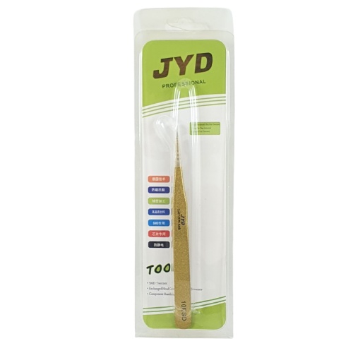 Pinset JYD Gold 11cm Pencapit Lurus 11 cm Tweezer 10 TS ESD