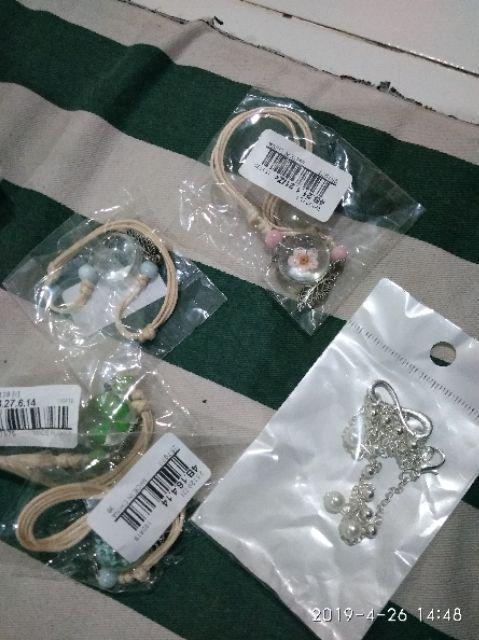 Spesimen Tanaman Kering Gelang Kaca Bola Dandelion Gypsophila Girlfriends Gift