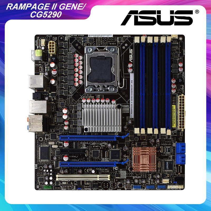 PREORDER ASUS ROG RAMPAGE II GENE/CG5290/DP_MB Mining Motherboard Kit Intel Core i7 Cpus LGA 1366 In