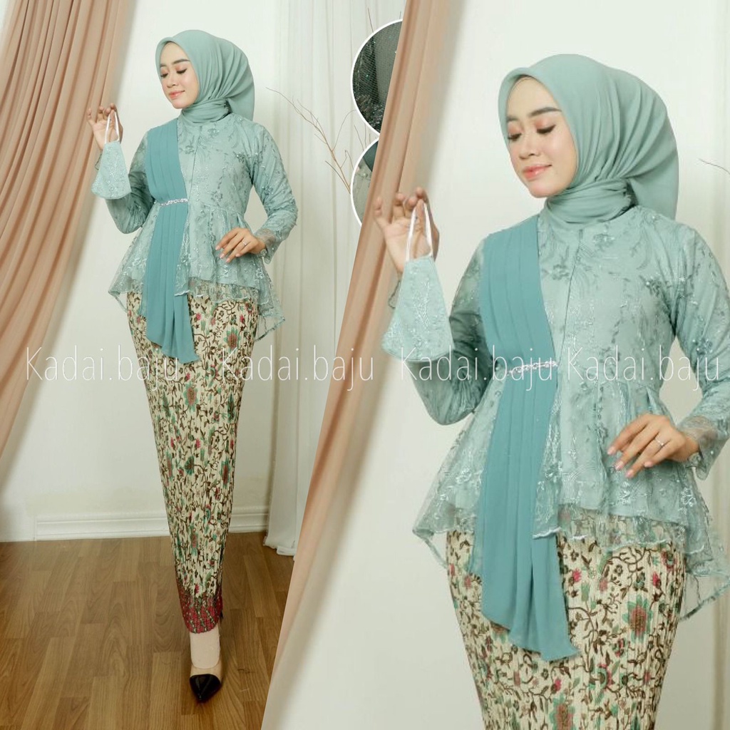 Kadai.baju / Kebaya brukat selendang / Kebaya busui friendly / Kebaya modern / Kebaya favorite