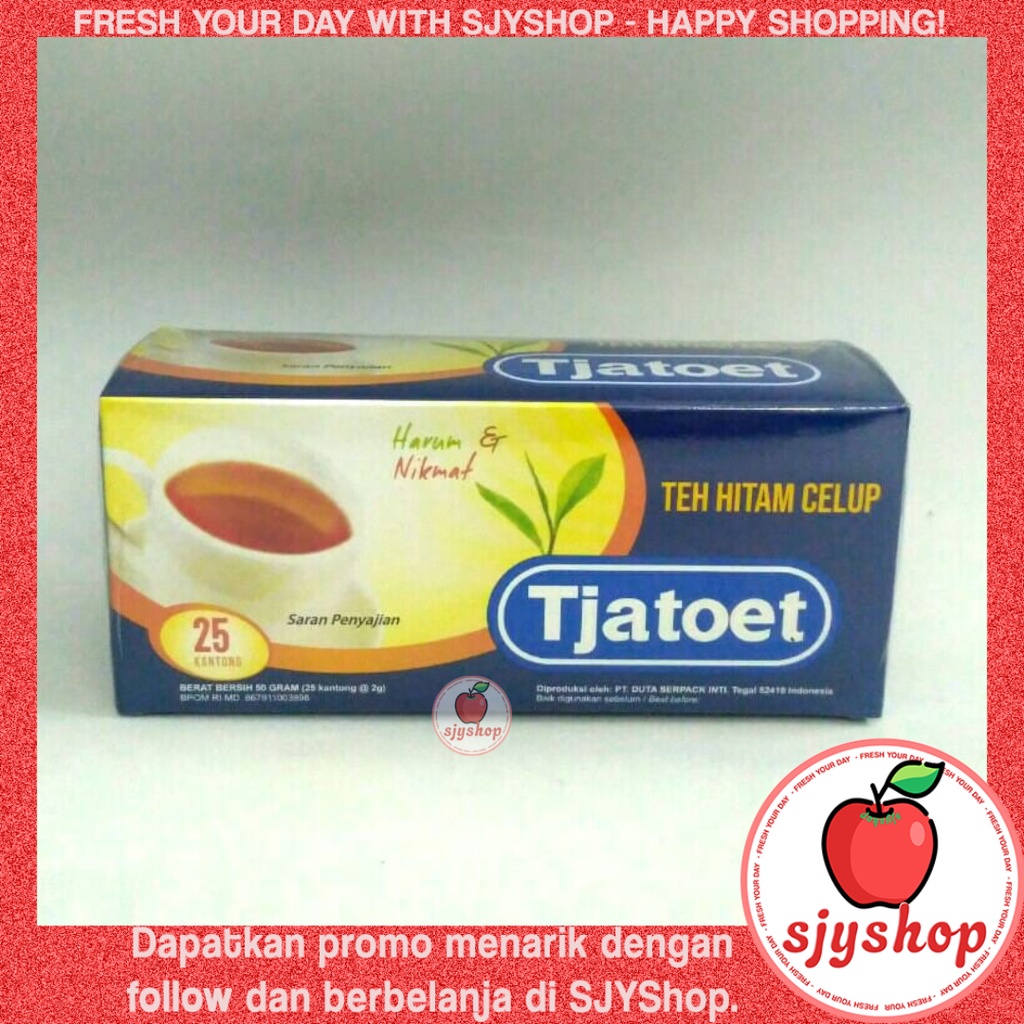 Teh Tjatoet Biru Teh Celup Hitam / Isi 25 / 50gr - SJYShop