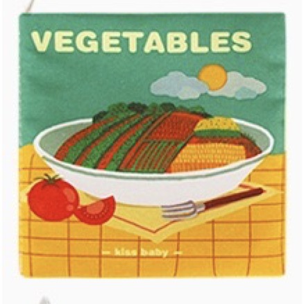 [Rumah MAINAN] Mainan edukasi Buku bayi kain/Baby first book baby birthday gift kado lahiran bayi-VEGETABLES