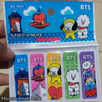 BOOK MARK/ PEMBATAS BUKU / STOP BOOK/ PENANDA BUKU PLASTIK KARAKTER BTS/ BT21