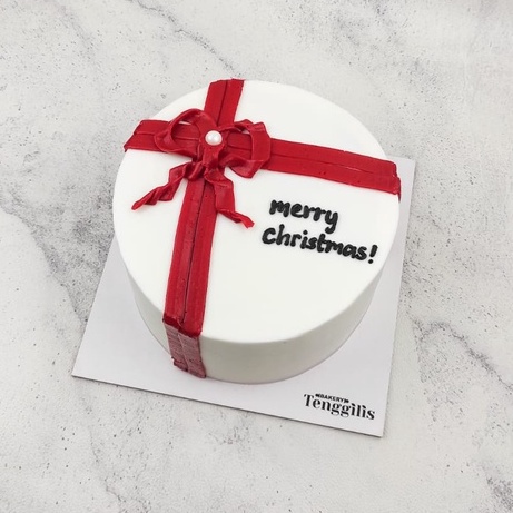 

[KIRIM KOTA SURABAYA saja] Kue Tart Natal Christmas Cake 2021 Cake Natal Murah