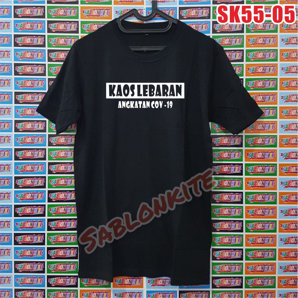 MURAH !!! KAOS SABLON BAJU LEBARAN BAHAN KAOS COTTON COMBED 30S