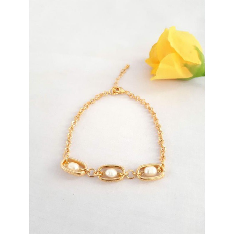 MUTIARA LOMBOK GELANG MUTIARA AIR TAWAR MODEL CHAIN