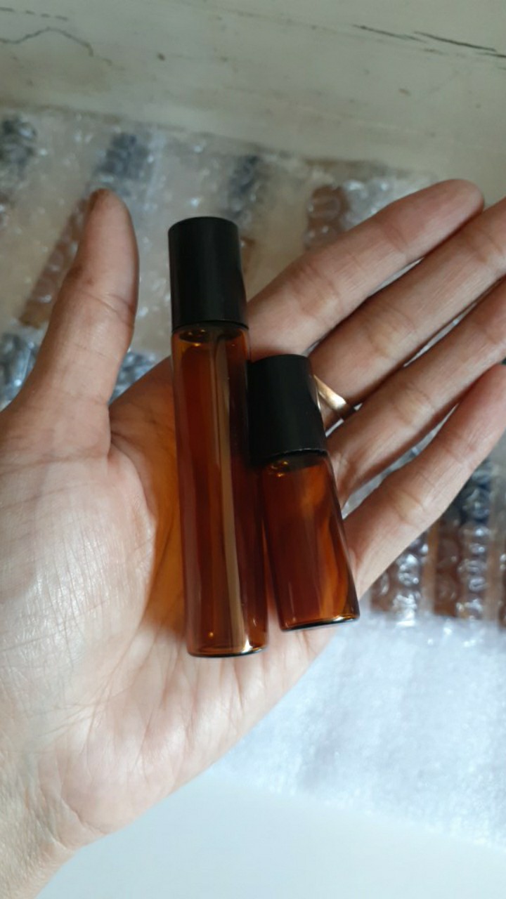 ☞ Cod 10pcs 5ml / 10ml Botol Kaca Roll On Essential Oil