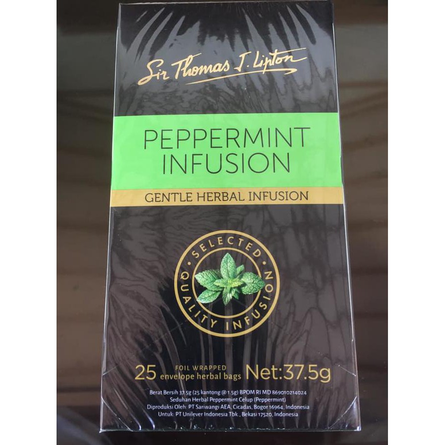 

Mmfem673- Lipton Peppermint Infusion Tea - Original - Teh Import Berkhasiat 957G