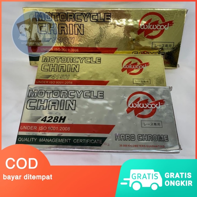 RANTAI GOLD TRAIL/ RANTAI GOLD CRF-KLX/ RANTAI GOLD WILWOOD 428H 140/ RANTAI EMAS 428H 140 SSS
